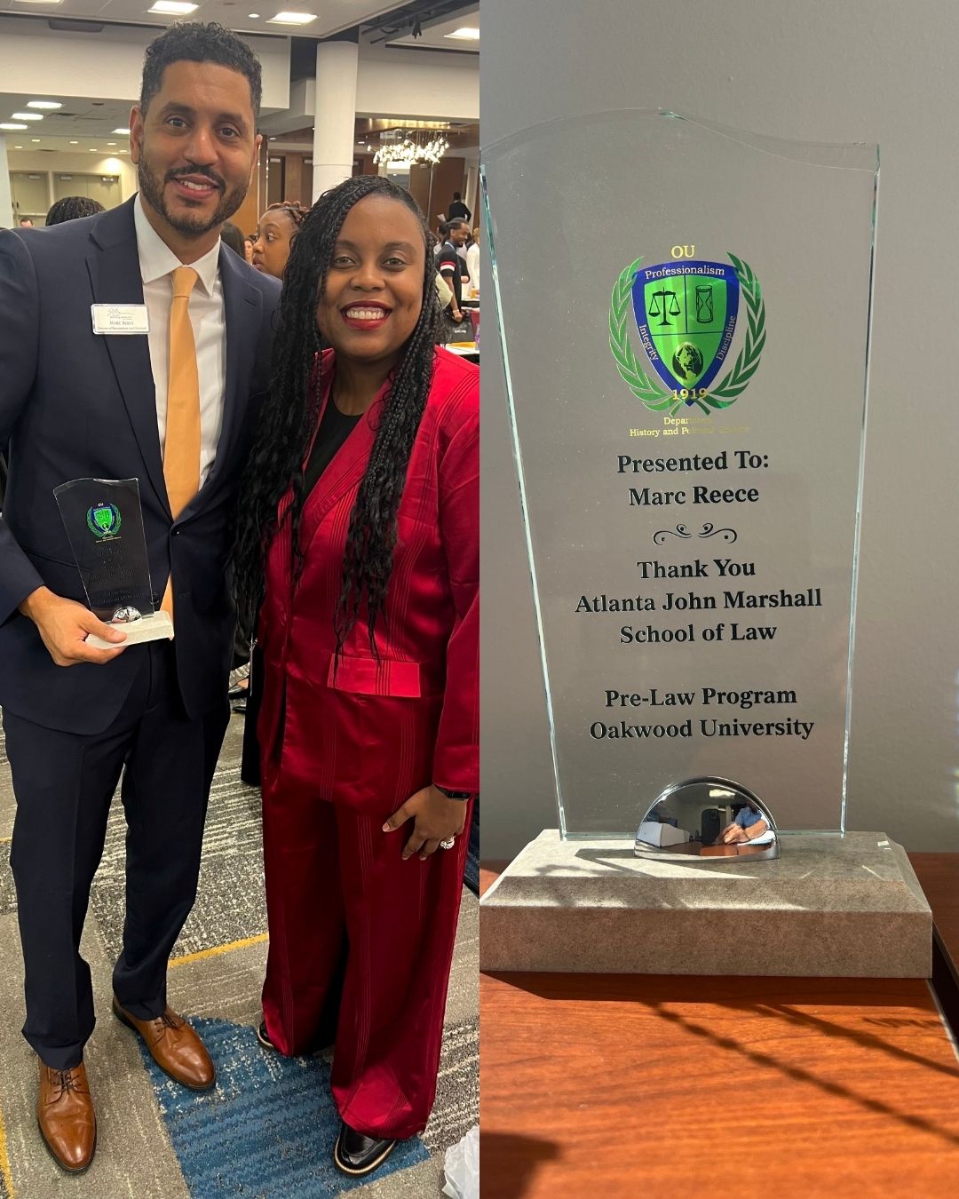Celebrating Collaboration: Oakwood University Honors Atlanta’s John Marshall Law School for Partnership Excellence